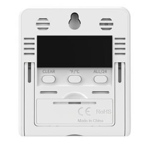 Thermomètre intérieur extérieur numérique filaire hygromètre à sonde filaire adapté aux réfrigérateurs animaux domestiques thermomètres de réservoirs de poissons - Product Image 4