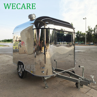WECARE Camión De Comida Rapida Imbisswagen Camión De Helados Remorque Camión De Comida Furgoneta De Café Bar Móvil Remolque De Comida Totalmente Equipado