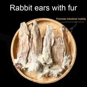 Factory Wholesale Dry Dog Treats Natural Rabbit Ears Chew Treats For Dogs