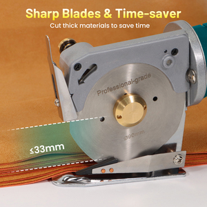 VLOXO Tijera Eléctrica Inalámbrica de 12V para Cartón, Cortador de Cuchilla Redonda de 90mm, Máquina Recortadora de Láminas de Embalaje de 25mm, Modelo 6090 - Product Image 3