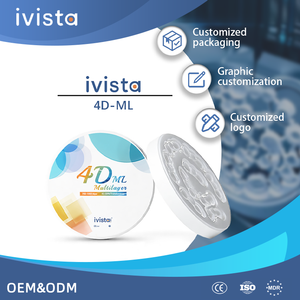 Vente directe d'usine IVISTA 4D-ML Disque en céramique de zircone à translucidité de 45%-59% pour la restauration <span class=keywords><strong>dentaire</strong></span> - Product Image 2