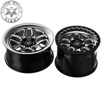 Jantes forgées Staggered Drag Pack 18x5 avant 17x10 arrière Beadlock en aluminium 6061-T6 pour Mustang Dodge Challenger