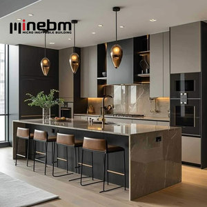 Gabinetes de Isla de <span class=keywords><strong>cocina</strong></span> de acero inoxidable personalizados gratis, muebles de <span class=keywords><strong>cocina</strong></span> de aluminio extraíbles, Armarios con asa - Product Image 6