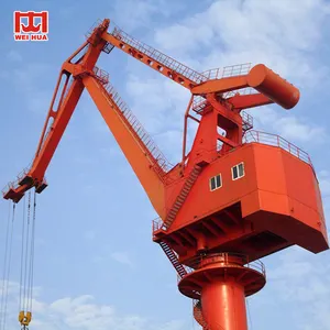 Weihua Brand Dock Crane Reliable Quality Portal Marine Harbour Pedestal Crane 40 Ton 70ton Price