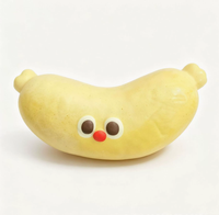 Squishy en forme de saucisse à visage amusant - Jouet anti-stress en mousse PU à récupération lente en forme de jambon, à presser et décompresser