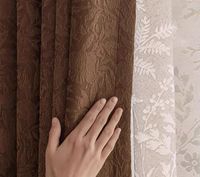 Tissu Jacquard de rideau occultant série 95% de luxe de haute qualité de Chenille d'approvisionnement d'usine avec la fonction d'isolation phonique de largeur de 2.8M
