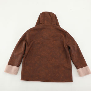 Giacca <span class=keywords><strong>in</strong></span> Ecopelle Scamosciata di Alta Qualità, Lussuosa e Morbida, con Cappuccio, Cappotto <span class=keywords><strong>in</strong></span> Ecopelliccia da <span class=keywords><strong>Uomo</strong></span> per Autunno e Inverno - Product Image 3