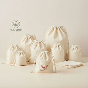 Sac à poussière promotionnel personnalisé en coton biologique recyclable avec logo imprimé à l'écran et cordon de serrage pour chaussures, vêtements et chaussettes - Product Image 3