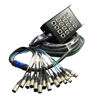 Microphone multicœur 12 canaux Audio Snake Cable 12 canaux XLR Y Splitter 3 broches mâle femelle Stage Box Équipement d'éclairage de scène
