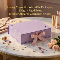 Boîte de calendrier de l'avent personnalisée avec estampage à chaud étoile violette, 24 jours, vide, pour produits de beauté et soins de la peau, boîte cadeau rigide en papier avec tiroirs