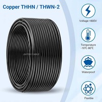 Cable Eléctrico de Cobre Trenzado de 6, 8, 10, 12, 14, 16 AWG, 600V, con Aislamiento de PVC y Nylon, THHN THWN-2, para Uso en Interiores y Exteriores