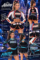 Prix direct usine – Uniformes de cheerleading personnalisés, conception gratuite, faible MOQ, vêtements de cheerleading de haute qualité pour équipes.