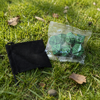 Accessoires de jeu de société en acrylique en vrac – Lot de 7 dés polyédriques pour jeux de rôle de table – Dés de jeu multi-faces scintillants – Fabricant