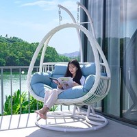 Fauteuil suspendu en rotin, chaise longue, chaise à bascule, balançoire de balcon, chaise berceau, chaise hamac de patio, pour intérieur et maison, plante araignée