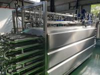 Machine de stérilisation et de pasteurisation de type plaque WZD UHT pour les industries de jus, de lait, de bière, d'œufs, de fermes, pompe principale 220V/380V PLC