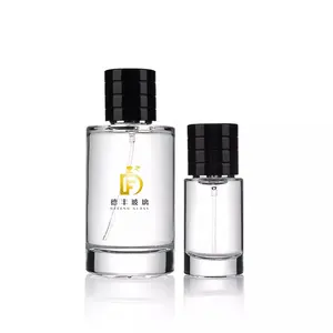 Lujo 30ml 50ml 100mL Cilindro de perfume vacío Botellas de vidrio Perfume Viaje Recarga Botella de spray