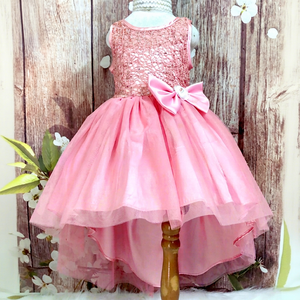 Vestido de princesa con cordones de alta calidad para días especiales con grandes lazos en la muñeca que hacen que las niñas brillen - Product Image 1