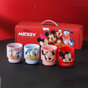 Mickey Friends Ceramic Mug <strong>Set</strong> Cute Cartoon Stackable Coffee Cups for Kids 4Pcs/<strong>Set</strong> with Gift Box for Home Office Gifting - Product Image 6
