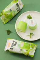 Abink Vert Raisin Milkshake Crème Glacée Rouge À Lèvres Boîte Moule Propitious Dragon Breath Liquide D'azote Frais Blanc Crème Sac Emballage