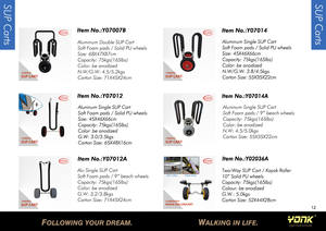 Yonk Personnalisable OEM Roll Container Double Stand up <span class=keywords><strong>Paddle</strong></span> Board <span class=keywords><strong>Transport</strong></span> Carrier Cart SUP Trolley Matériau en aluminium - Product Image 5
