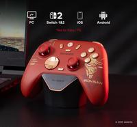 Manette de jeu sans fil GameSir Nova 2 Lite Red Edition pour PC, Windows, iOS, Android, Mobile, Steam, Switch, avec joysticks à effet Hall