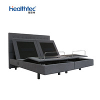 Cadre de lit électrique réglable intelligent avec massage, taille King & Queen, moteur Okin, OEM d'usine