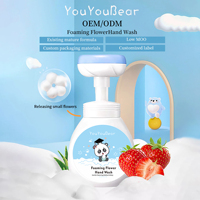 Savon liquide pour les mains des bébés, de haute qualité, écologique, aux fleurs, moussant, hydratant naturel, anti-germes, nettoyant