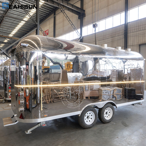 Thép không gỉ di động thực phẩm Trailer cho thực phẩm ăn nhẹ Hamburger & Pizza Maker với Ice Cream cho thực phẩm xe tải & sử dụng thương mại - Product Image 4