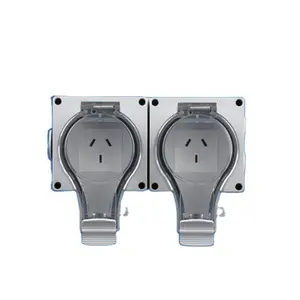 IP66 không thấm nước Úc 15A không ướt sạc chuyển đổi ổ cắm Keyhole thiết kế công nghiệp Ổ cắm điện cho phòng tắm vườn