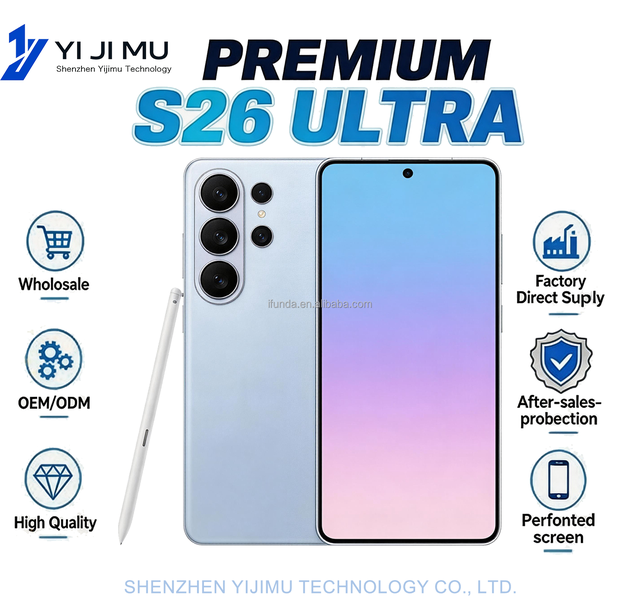 22G+2TB 2026 S26 Ultra 5G Smartphone HD 144Hz Display 108MP Camera Dual SIM Unlocked Global Version High Configuration Fast