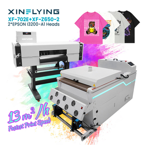 เครื่องพิมพ์ DTF อัตโนมัติขนาด 60 ซม. รุ่น I3200 หัวพิมพ์คู่ พร้อมระบบเขย่าผงและอบแห้ง สำหรับพิมพ์เสื้อยืด เสื้อสเวตเชิ้ต กางเกงยีนส์ตามสั่ง - Product Image 1