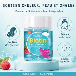 BIYODE Gomme di Biotina per Capelli, Pelle e Unghie, Integratore per il Benessere, Molto Popolari, Disponibili, MOQ Basso, Vendita all'Ingrosso Diretta dalla Fabbrica - Product Image 4