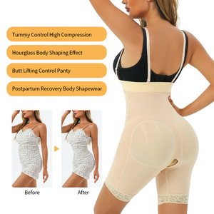Fajas de cintura alta <span class=keywords><strong>para</strong></span> <span class=keywords><strong>mujer</strong></span>, ropa moldeadora adelgazante transpirable con cremallera, levantador de glúteos, Control de barriga, pantalones de levantamiento de cadera, entrenador de cintura, bragas - Product Image 5