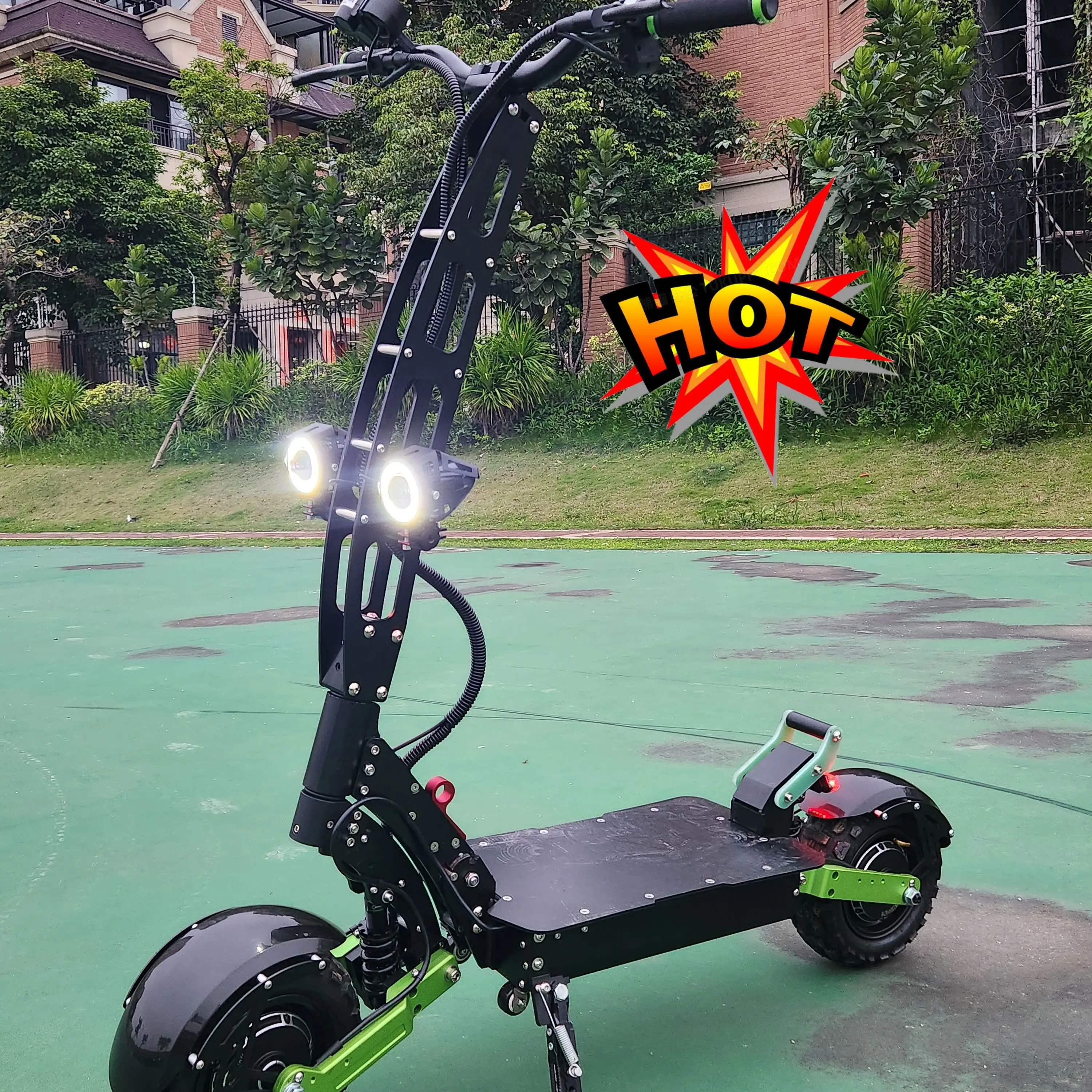 Impermeável IP65 abs dobrável scooter elétrico 11 polegadas 52v 5000w motor duplo 2 roda onda senoidal 43mph Velocidade veículo elétrico