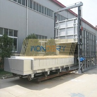 WONDERY prix d'usine chauffage électrique voiture bas chariot Type Bogie foyer four pour processus de séchage