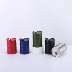 Large capacity 25oz 750ml Oil Barrel Shaped Stainless Steel Hip Flask Alcohol Whisky Hip Flask Bottle Customized