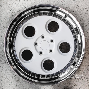   Rines de Aleación de Aluminio Forjado <span class=keywords><strong>DIA</strong></span> 3P con Borde Remachado de 18"-22" 5x120 5x114.3 5x112 para Golf GTI/R Audi BMW Mustang WRX 370Z - Product Image 3
