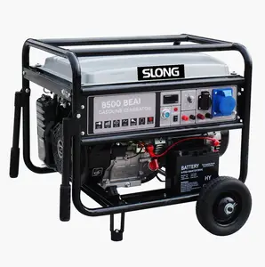 SLONG elektrischer tragbarer elektrischer benzin-generator 5000 watt 8000 watt 8500 watt preis mit eingebautem ATS