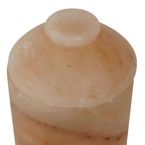 Pot à bonbons en sel de l'Himalaya fait à la main, pierre rose décorative, rangement, pot à bonbons en sel de l'Himalaya rose naturel - Product Image 3