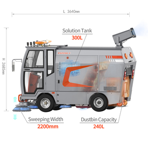 Balayeuse routière électrique Relion Craftsman, nouvelle, de taille moyenne à grande, pour les opérateurs des zones de <span class=keywords><strong>service</strong></span> routière, nettoyage des routes principales - Product Image 5