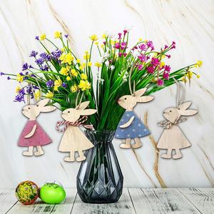 Conejo de Madera al por Mayor, Sin Acabado, de Madera Coloreada, para Pintar y Decoración del Hogar en Pascua, Dropshipping - Product Image 2