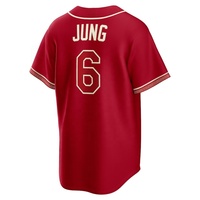 Envío Directo, Jersey de Béisbol de los Texas Rangers para Hombre y Niños # 5 Corey Seager # 36 Wyatt Langford # 48 Ropa de Softbol Jacob DeGrom
