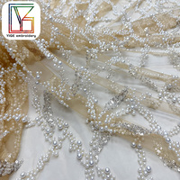 Tissu en maille à sequins africains perlés, dentelle et perles, pour robes de soirée et robes françaises, très demandé