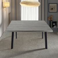 Table de salle à manger extérieure moderne 1200x800 mm, panneau en bois étanche, extensible, pour maison, bar, café, cantine, hôtel, chambre