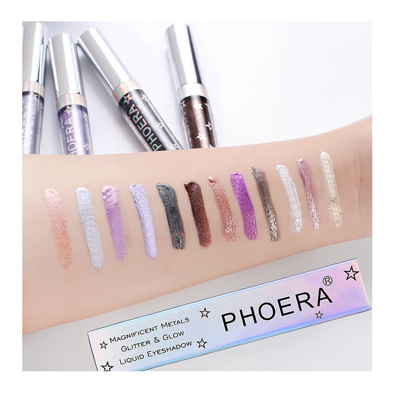 Customized wholesale 12-color waterproof shimmering diamond illusion water-based pearlescent Eye Shadow eyeshadow palette