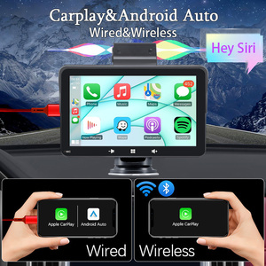 7 inch MP5 Máy nghe nhạc Xách Tay Xe BT cuộc gọi cho xe Màn hình AUX-out xe hiển thị với không dây Carplay Android tự động - Product Image 5