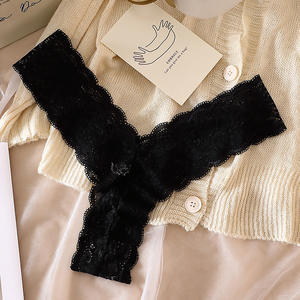 Perizoma di grandi dimensioni da <span class=keywords><strong>donna</strong></span> grasso MM Sexy in pizzo caldo a vita alta a forma di V pantaloni commercio estero da 125.00kg - Product Image 6