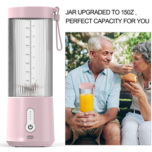 Vaso Mezclador Portátil Inalámbrico de 450 ml, Mini Licuadora Eléctrica de Frutas con Carga USB para el Hogar y Viajes - Product Image 2