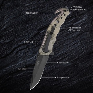 Cuchillo Plegable Táctico de Bolsillo EDC de Grado Industrial Personalizable OEM, Hoja de Acero Inoxidable, Mango de Aluminio, Punta de Gota - Product Image 5