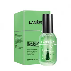 LANBENA sérum au thé vert masque anti-points noirs nettoyage en profondeur des pores rétrécissement des bandes de nez